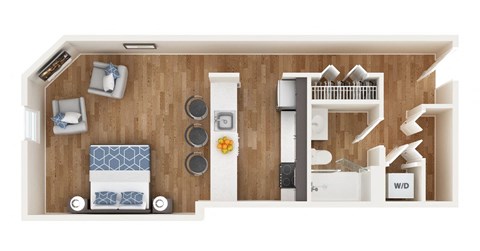 The Guilford Floor Plan  at The Mount Royal, Baltimore, MD, 21202